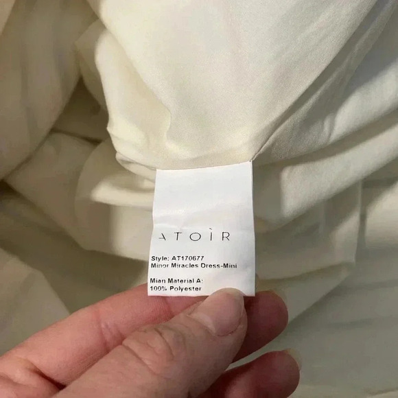 ATOIR Minor Miracles Mini Dress Striped Print 3D Flowers Size 4 Small - Picture 11 of 14